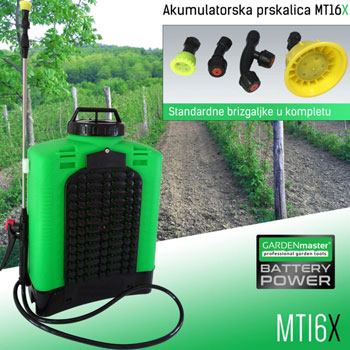 Garden Master leđna akumulatorska prskalica MT16X Garden Master leđna akumulatorska prskalica MT16X