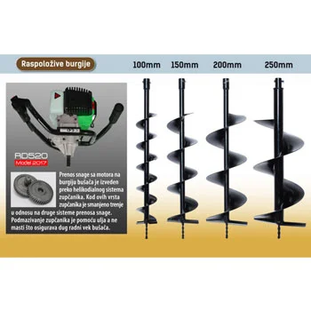 Garden Master bušač zemlje sa burgijom od 15 cm RD520X-4