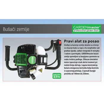 Garden Master bušač zemlje sa burgijom od 15 cm RD520X-5