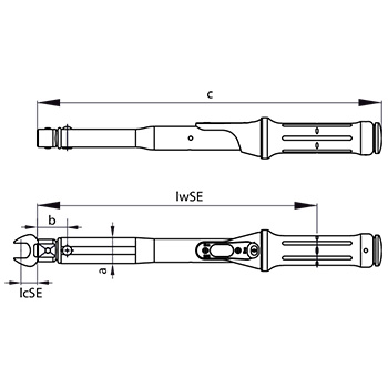 Gedore moment ključ za umetke Torcofix TF-SE 9x12 30-150Nm TF-SE150-4