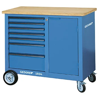 Gedore kolica za alat sa 7 fioka i ormanom + radna ploča 1504 0511 Gedore kolica za alat sa 7 fioka i ormanom + radna ploča 1504 0511