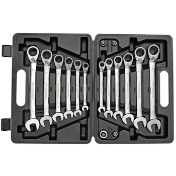 Gedore kombinovani set ključeva sa čegrtaljkom 8-19mm R07203016 Gedore kombinovani set ključeva sa čegrtaljkom 8-19mm R07203016