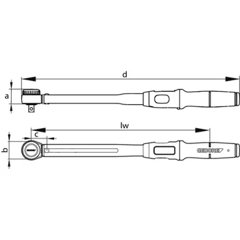 Gedore moment ključ TORCOFIX K 1/4