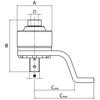 Gedore multiplikator obrtnog momenta DREMOPLUS ALU 2800 Nm DVI-28Z -2