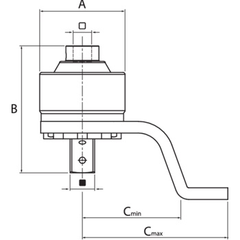 Gedore multiplikator obrtnog momenta DREMOPLUS ALU 2000Nm DVI-20Z-2