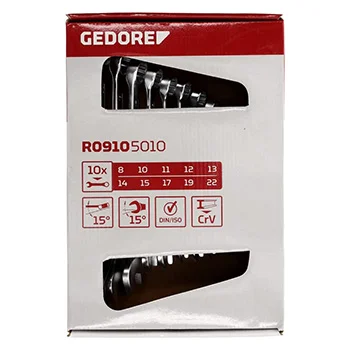 Gedore set vilasto-okastih ključeva 8-22mm 10-delni R09105010 Gedore set vilasto-okastih ključeva 8-22mm 10-delni R09105010