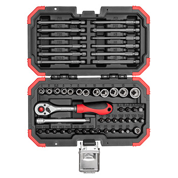 Gedore set bitova i nasadnih ključeva 1/4