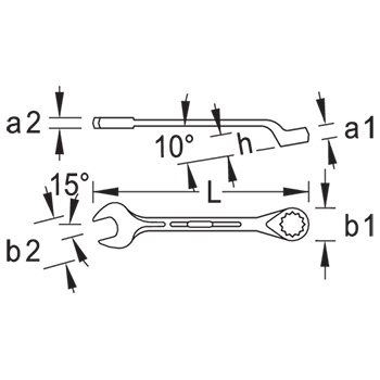 Gedore set kombinovanih ključeva 10-32mm 1 B-012-3