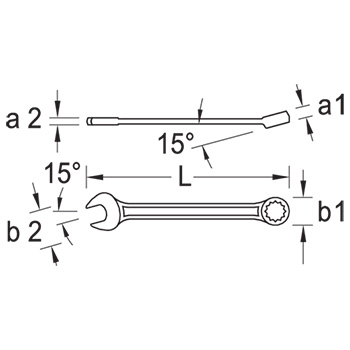 Gedore set vilasto-okastih ključeva 10-32mm 12-delni 7-012-1