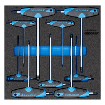 Gedore set inbusa T-ručka 2-10mm 9/1 1500 CT2-DT 2142 Gedore set inbusa T-ručka 2-10mm 9/1 1500 CT2-DT 2142