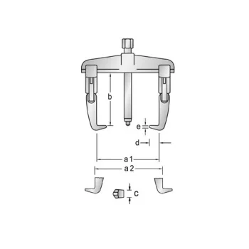 Gedore set izvlakača sa stalkom 1.06/ST1-B-1
