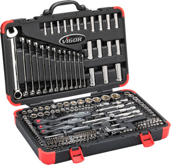 Vigor set svih gedora i ključeva 216 kom VI-V3277N Vigor set svih gedora i ključeva 216 kom VI-V3277N