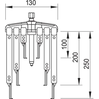 Gedore set za izvlačenje sa 9 kuka 130x100/200/250mm 1.07/AS-2 Gedore set za izvlačenje sa 9 kuka 130x100/200/250mm 1.07/AS-2