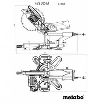 Metabo ger klatni KS 305 M 619003000-3