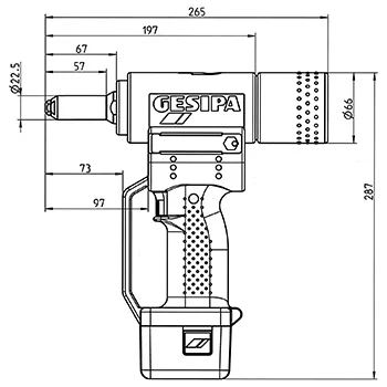 Gesipa akumulatorski pištolj za pop nitne AccuBird 14V sa punjačem i baterijom u koferu 1434898 Gesipa akumulatorski pištolj za pop nitne AccuBird 14V sa punjačem i baterijom u koferu 1434898