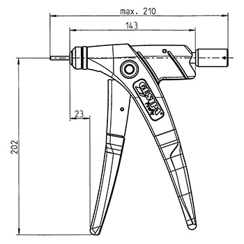 Gesipa klešta za zakivne navrtke FireFly za M6 1457655 Gesipa klešta za zakivne navrtke FireFly za M6 1457655