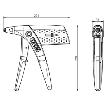 Gesipa klešta za pop nitne Flipper 1433950-2