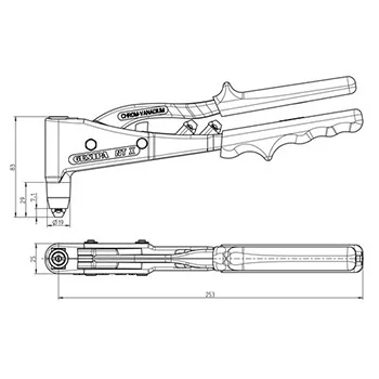 Gesipa klešta za pop nitne NTX-F 1434042 Gesipa klešta za pop nitne NTX-F 1434042