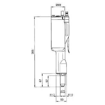 Gesipa pneumatski pištolj za pop nitne PH Axial 1458063-1