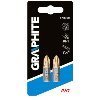 Graphite bit PH1x25mm 2 kom 57H961 Graphite bit PH1x25mm 2 kom 57H961