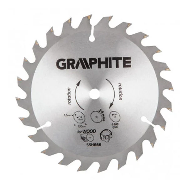 Graphite testera kružna fi 150x10mm 24 zuba 55H666 Graphite testera kružna fi 150x10mm 24 zuba 55H666