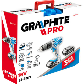Graphite Pro akumulatorski udarni odvrtač 59GP401 Graphite Pro akumulatorski udarni odvrtač 59GP401