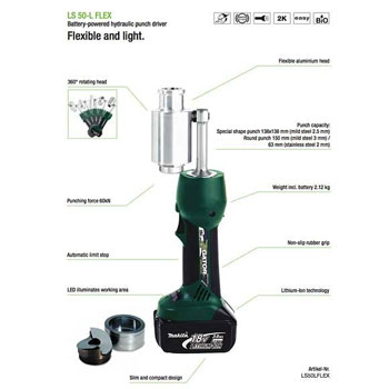 Greenlee baterijski alat za prosecanje LS50LFLEX-2