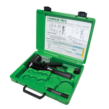 Greenlee hidraulični alat za prosecanje otvora u limu set 7904E 50342991 Greenlee hidraulični alat za prosecanje otvora u limu set 7904E 50342991