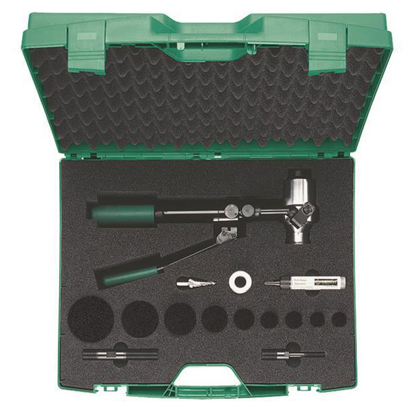 Greenlee hidraulični alat za prosecanje otvora u limu sa zglobnom glavom set 52033843 Greenlee hidraulični alat za prosecanje otvora u limu sa zglobnom glavom set 52033843