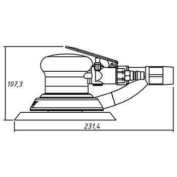 Hazet pneumatska šlajferica Ø150mm HZ-9033-2-2