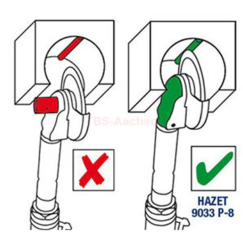 Hazet pneumatska ugaona brusilica HZ-9033P-8-2