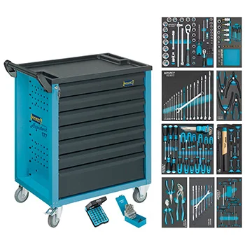 Hazet kolica za alat Assistent sa setom od 217 alata HZ-177-7/217 Hazet kolica za alat Assistent sa setom od 217 alata HZ-177-7/217