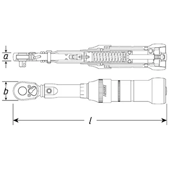 Hazet moment ključ 200-500Nm 3/4