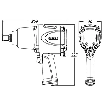 Hazet pneumatski pištolj 3/4 Hazet pneumatski pištolj 3/4