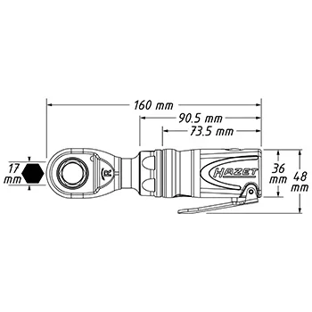 Hazet mini pneumatska račna višenamenska 1/4 Hazet mini pneumatska račna višenamenska 1/4