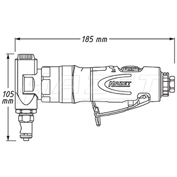 Hazet pneumatski sekač za lim HZ-9036N-1-4