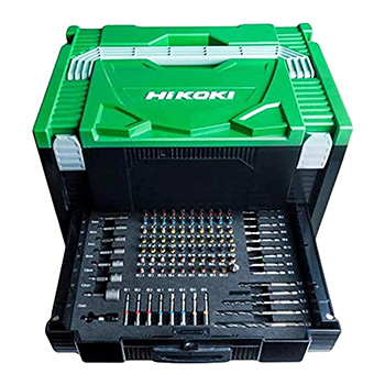 Hikoki akumulatorska udarna bušilica KIT BOX SET (2x1.5Ah) 55Nm/18V + 100del pribor DV18DJL-WKZ Hikoki akumulatorska udarna bušilica KIT BOX SET (2x1.5Ah) 55Nm/18V + 100del pribor DV18DJL-WKZ