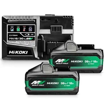 Hikoki set 2 x baterija (36V/4Ah) 18V/8.0Ah) i super brzi punjač UC18YSL3-WJZ