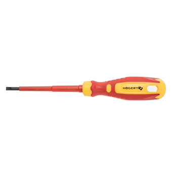 Hogert slim odvijač izolovani ravni 3x100 mm, 1000 v, HT1S960 Hogert slim odvijač izolovani ravni 3x100 mm, 1000 v, HT1S960