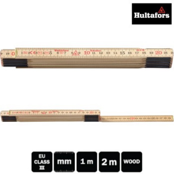 Hultafors drveni sklopivi metar 59 2m SN100004 Hultafors drveni sklopivi metar 59 2m SN100004