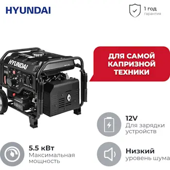 Hyundai benzinski invertorski generator 5.5kW HHY 7050Si Hyundai benzinski invertorski generator 5.5kW HHY 7050Si