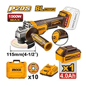 Ingco aku ugaona brusilica 1x4,0Ah CAGLI2111561