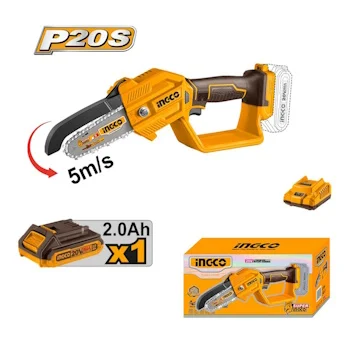 Ingco aku mini lančana testera 1x2.0Ah CGSLI20581 Ingco aku mini lančana testera 1x2.0Ah CGSLI20581