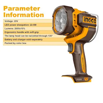 Ingco akumulatorska radna lampa 20V Solo CWLI2088-1