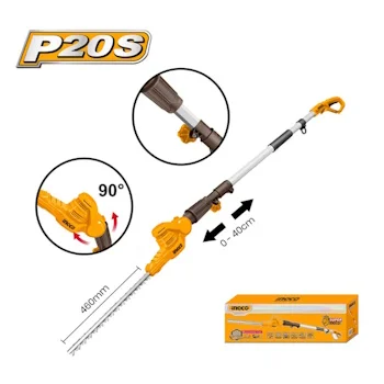 Ingco aku teleskopski trimer za živu ogradu 20V CPHT201601 Ingco aku teleskopski trimer za živu ogradu 20V CPHT201601