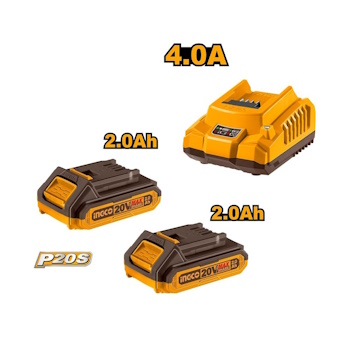 Ingco aku udarna bušilica 20V 2x2.0Ah CIDLI20768E-2