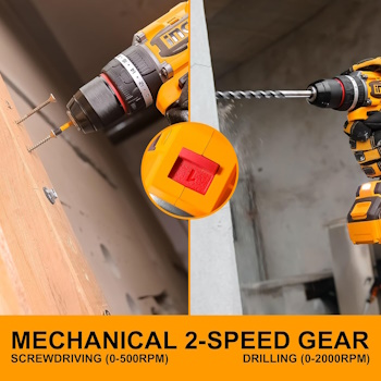 Ingco aku udarna bušilica 96Nm Solo CIDLI209681-4