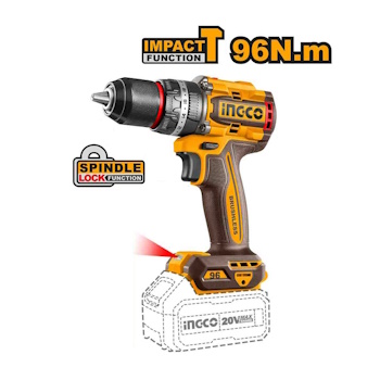 Ingco aku udarna bušilica 96Nm 2x4Ah CIDLI20968E Ingco aku udarna bušilica 96Nm 2x4Ah CIDLI20968E