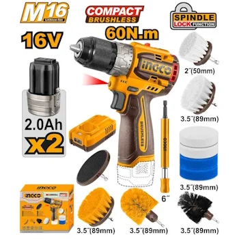 Ingco aku udarna bušilica 16V 60NM + četke COSLI240786E Ingco aku udarna bušilica 16V 60NM + četke COSLI240786E