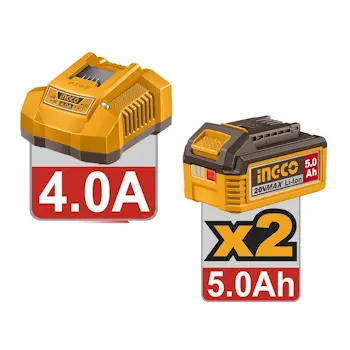 Ingco akumulatorski udarni odvijač 3/4″ 1050Nm 2x5.0Ah CIWLI20105E-2
